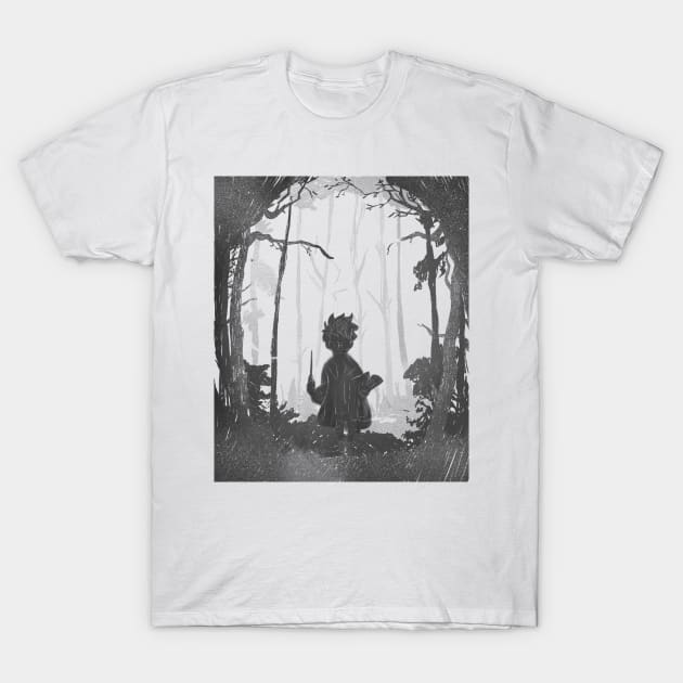 Forbidden Forest - Woods T-Shirt by Uwaki